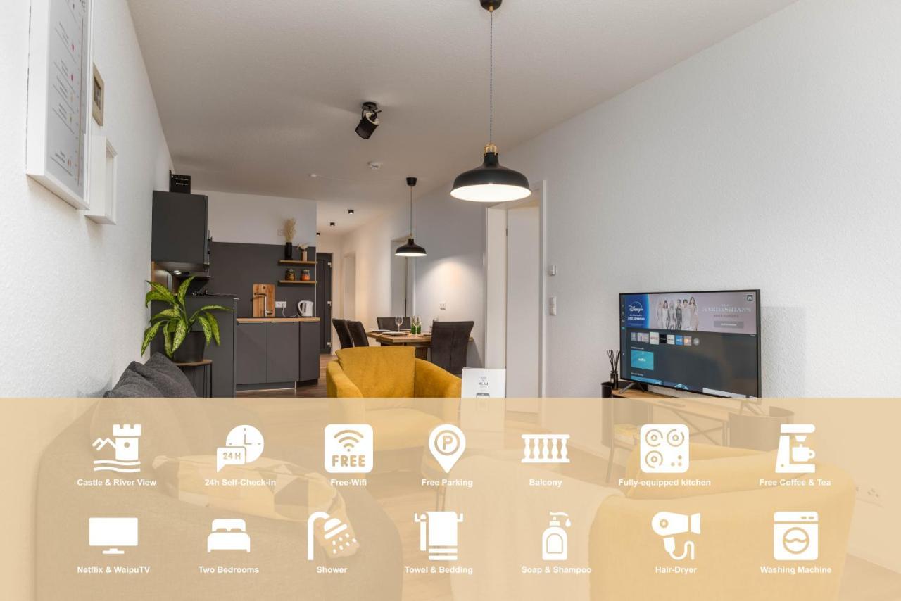 Vivamosel: Appartement Mit Mosel & Burgblick - Balkon - Parken - Aufzug - Fahrradraum Cochem Dış mekan fotoğraf