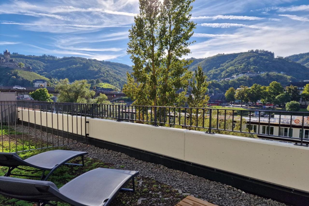 Vivamosel: Appartement Mit Mosel & Burgblick - Balkon - Parken - Aufzug - Fahrradraum Cochem Dış mekan fotoğraf